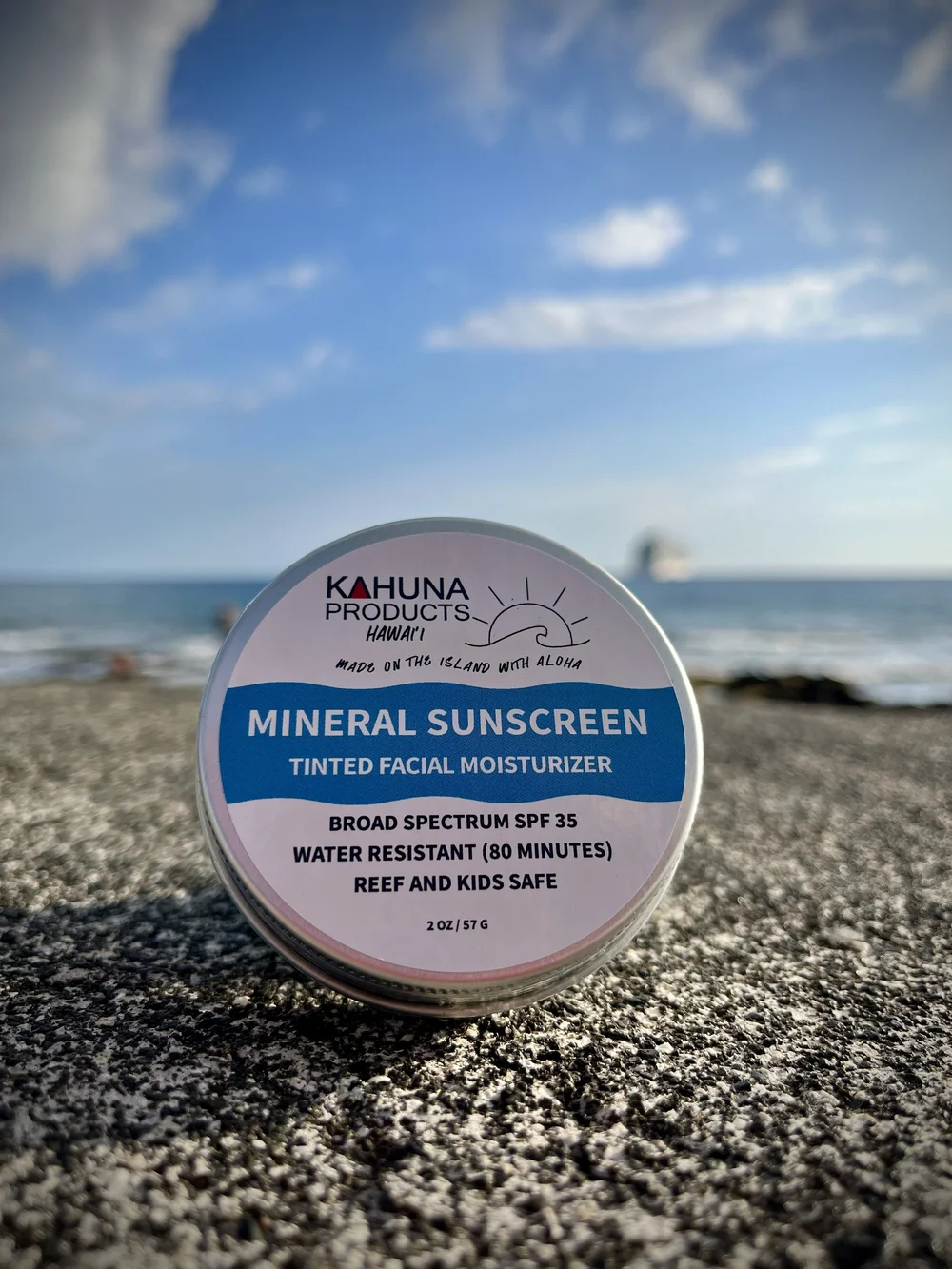 MINERAL SUNSCREEN (TINTED) VEGETARIAN — Kahuna Products Hawai'i